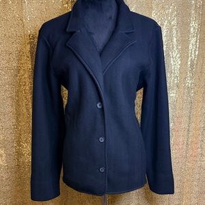 Dialogue Women's Black Textured Blazer